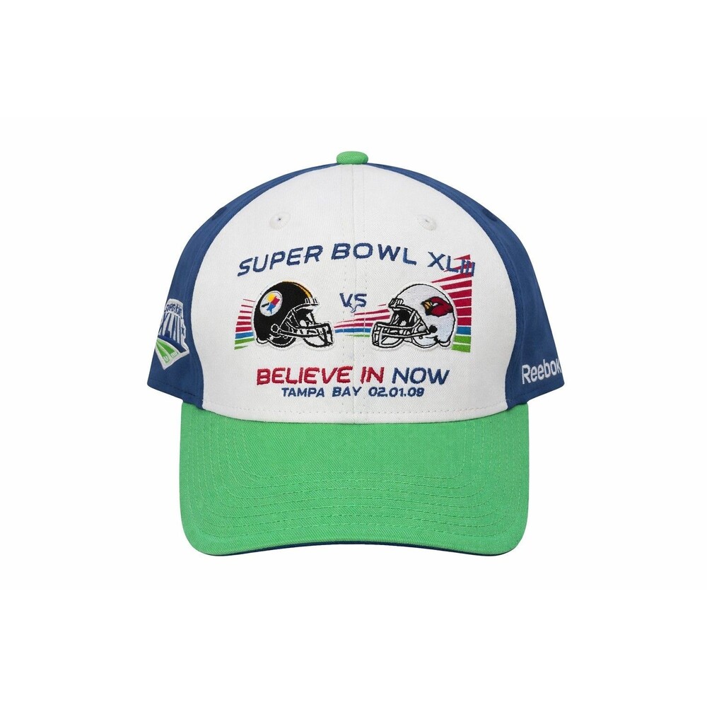 Reebok Super Bowl XLIII Hat Stadium Collection Steelers v Cardinals 2009 Cap NFL